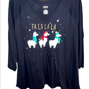Fa la la lama Christmas shirt size 3xl